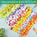 Freyalife Hawaiian Leis Decorations,Leis for Luau Party Decor Flower,Tropical Hawaiian Bulk Hula Dance Party Decor